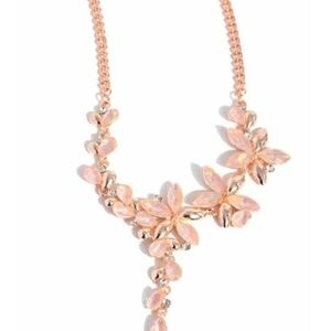 Paparazzi Blush Pink Floral Copper Necklace Vibrant Valley Fashion Jewelry